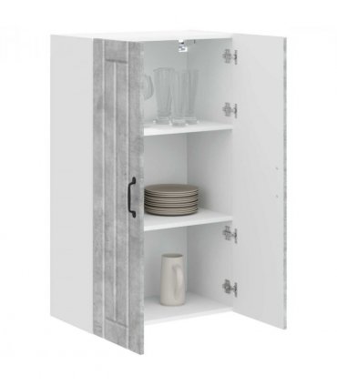 vidaXL Wall Cabinet LUCCA Concrete Grey 60 x 31 x 100 cm — Model: 1x wall cabinet (2 doors)