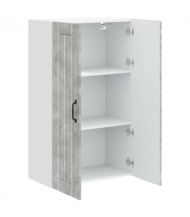 vidaXL Wall Cabinet LUCCA Concrete Grey 60 x 31 x 100 cm — Model: 1x wall cabinet (2 doors)