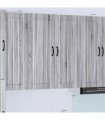 vidaXL Wall Cabinet LUCCA Grey Sonoma 80 x 31 x 100 cm Engineered Wood — Model: 1x wall cabinet (2 doors)