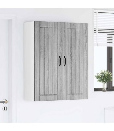 vidaXL Wall Cabinet LUCCA Grey Sonoma 80 x 31 x 100 cm Engineered Wood — Model: 1x wall cabinet (2 doors)