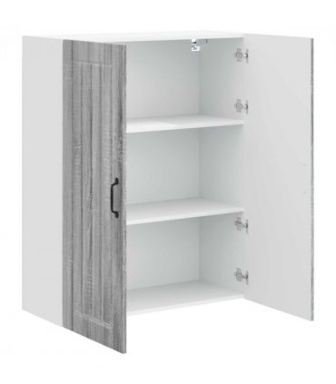 vidaXL Wall Cabinet LUCCA Grey Sonoma 80 x 31 x 100 cm Engineered Wood — Model: 1x wall cabinet (2 doors)