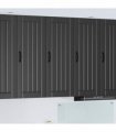 vidaXL Wall Cabinet LUCCA Black 40 x 31 x 100 cm Engineered Wood — Model: 1x wall cabinet (1 door)