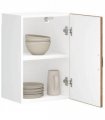 vidaXL Kitchen Wall Cabinet Lucca Old Wood Engineered Wood — Size: 40 x 31 x 60 cm, Model: 1x wall cabinet (1 door)