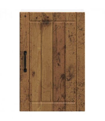 vidaXL Kitchen Wall Cabinet Lucca Old Wood Engineered Wood — Size: 40 x 31 x 60 cm, Model: 1x wall cabinet (1 door)