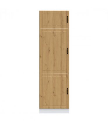 vidaXL Kitchen Cupboard Lucca Artisan Oak Engineered Wood — Colour: concrete grey, Size: 60 x 57 x 207 cm, Model: 1x cupboard