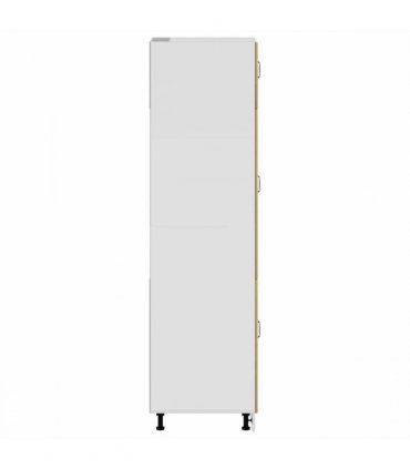 vidaXL Kitchen Cupboard Lucca Artisan Oak Engineered Wood — Colour: concrete grey, Size: 60 x 57 x 207 cm, Model: 1x cupboard