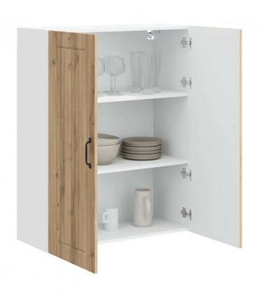 vidaXL Wall Cabinet LUCCA Artisan Oak 80 x 31 x 100 cm Engineered Wood — Model: 1x wall cabinet (2 doors)