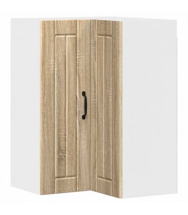 vidaXL Wall Corner Cabinet LUCCA Sonoma Oak 57 x 57 x 80 cm — Model: 1x wall corner cabinet
