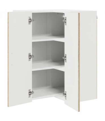 vidaXL Wall Corner Cabinet LUCCA Sonoma Oak 57 x 57 x 80 cm — Model: 1x wall corner cabinet