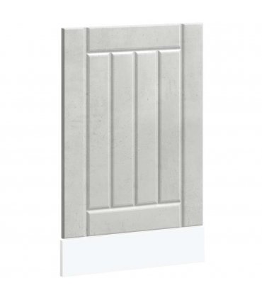 vidaXL Dishwasher Panel Lucca Concrete Grey Engineered Wood — Size: 45 x 1.5 x 67 cm, Model: 1x dishwasher panel