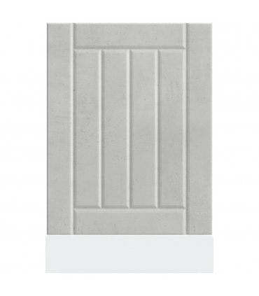 vidaXL Dishwasher Panel Lucca Concrete Grey Engineered Wood — Size: 45 x 1.5 x 67 cm, Model: 1x dishwasher panel