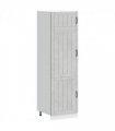 vidaXL Kitchen Cupboard Lucca Concrete Grey Engineered Wood — Size: 60 x 57 x 207 cm, Model: 1x cupboard