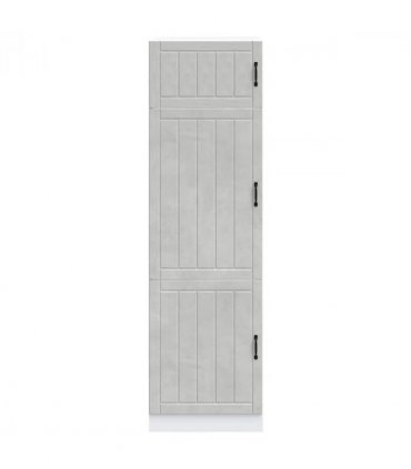 vidaXL Kitchen Cupboard Lucca Concrete Grey Engineered Wood — Size: 60 x 57 x 207 cm, Model: 1x cupboard