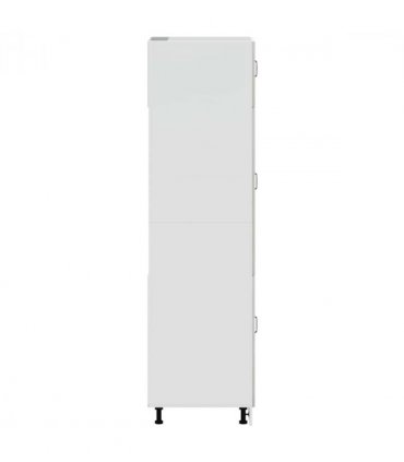 vidaXL Kitchen Cupboard Lucca Concrete Grey Engineered Wood — Size: 60 x 57 x 207 cm, Model: 1x cupboard