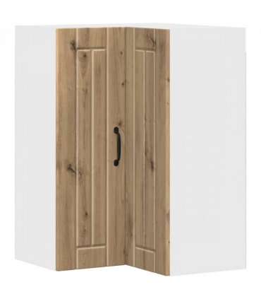 vidaXL Wall Corner Cabinet LUCCA Artisan Oak 57 x 57 x 80 cm — Model: 1x wall corner cabinet