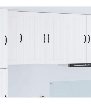 vidaXL Wall Cabinet LUCCA White 80 x 31 x 80 cm Engineered Wood — Model: 1x wall cabinet (2 doors)