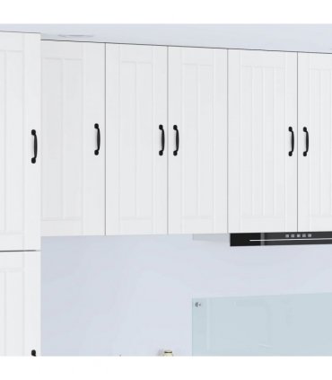 vidaXL Kitchen Cabinet White 60 x 31 x 80 cm Engineered Wood — Model: 1x wall glass cabinet (2 doors)