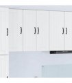 vidaXL Kitchen Cabinet White 60 x 31 x 80 cm Engineered Wood — Model: 1x wall glass cabinet (2 doors)