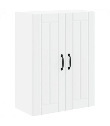 vidaXL Kitchen Cabinet White 60 x 31 x 80 cm Engineered Wood — Model: 1x wall glass cabinet (2 doors)