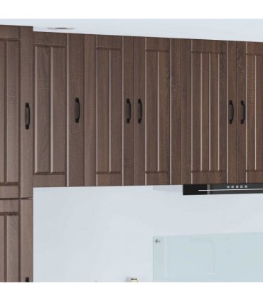 vidaXL Kitchen Cabinet Brown Oak 60 x 31 x 80 cm Engineered Wood — Model: 1x wall glass cabinet (2 doors)