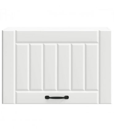 vidaXL Kitchen Wall Cabinet Lucca White Engineered Wood — Size: 60 x 31 x 40 cm, Model: 1x wall cabinet (1 flap door)