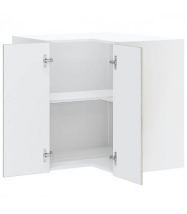 vidaXL Kitchen Wall Corner Cabinet Lucca Grey Sono — Colour: concrete grey, Size: 57 x 57 x 60 cm, Model: 1x wall corner cabinet