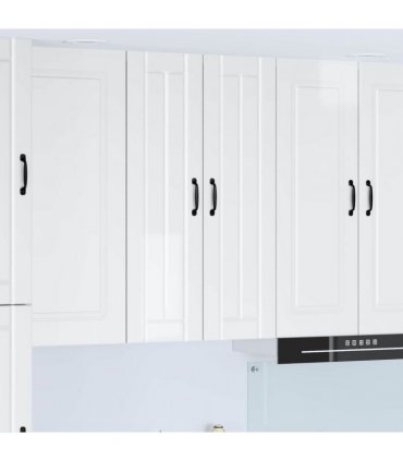 vidaXL Wall Cabinet LUCCA High Gloss White 60 x 31 x 100 cm — Model: 1x wall cabinet (2 doors)