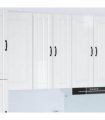 vidaXL Wall Cabinet LUCCA High Gloss White 60 x 31 x 100 cm — Model: 1x wall cabinet (2 doors)