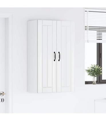 vidaXL Wall Cabinet LUCCA High Gloss White 60 x 31 x 100 cm — Model: 1x wall cabinet (2 doors)