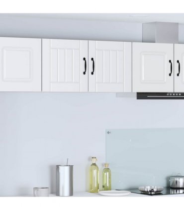 vidaXL Wall Cabinet LUCCA 2 pcs White 40 x 31 x 40 cm Engineered Wood — Model: 2x wall cabinet (1 door)
