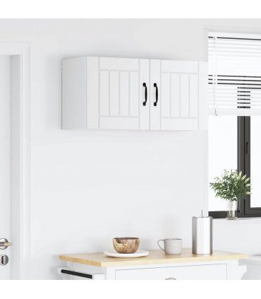 vidaXL Wall Cabinet LUCCA 2 pcs White 40 x 31 x 40 cm Engineered Wood — Model: 2x wall cabinet (1 door)