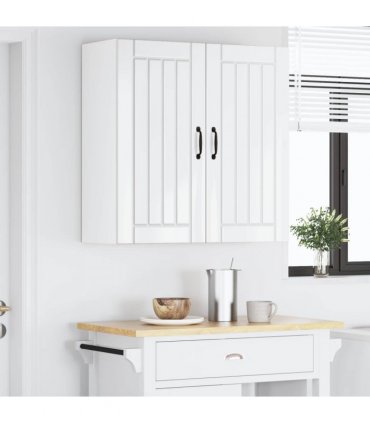 vidaXL Wall Cabinet LUCCA High Gloss White 80 x 31 x 80 cm — Model: 1x wall cabinet (2 doors)