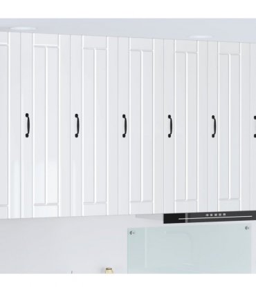 vidaXL Wall Cabinet LUCCA High Gloss White 30 x 31 x 100 cm — Model: 1x wall cabinet (1 door)
