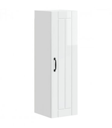 vidaXL Wall Cabinet LUCCA High Gloss White 30 x 31 x 100 cm — Model: 1x wall cabinet (1 door)
