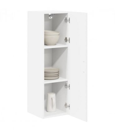 vidaXL Wall Cabinet LUCCA High Gloss White 30 x 31 x 100 cm — Model: 1x wall cabinet (1 door)