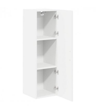 vidaXL Wall Cabinet LUCCA High Gloss White 30 x 31 x 100 cm — Model: 1x wall cabinet (1 door)