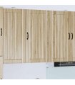 vidaXL Wall Cabinet LUCCA Sonoma Oak 50 x 31 x 100 cm Engineered Wood — Model: 1x wall cabinet (1 door)
