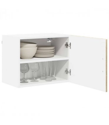 vidaXL Wall Cabinet LUCCA 2 pcs Sonoma Oak 50 x 31 x 40 cm — Model: 2x wall cabinet (1 door)