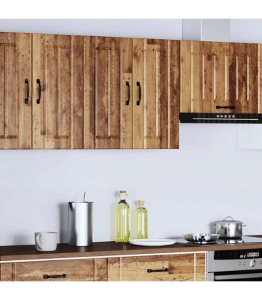 vidaXL Kitchen Wall Cabinet Lucca Old Wood Engineered Wood — Size: 60 x 31 x 60 cm, Model: 1x wall cabinet (2 doors)