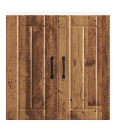 vidaXL Kitchen Wall Cabinet Lucca Old Wood Engineered Wood — Size: 60 x 31 x 60 cm, Model: 1x wall cabinet (2 doors)