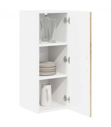 vidaXL Wall Cabinet LUCCA Sonoma Oak 30 x 31 x 80 cm Engineered Wood — Model: 1x wall cabinet (1 door)