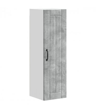 vidaXL Wall Cabinet LUCCA Concrete Grey 30 x 31 x 100 cm — Model: 1x wall cabinet (1 door)