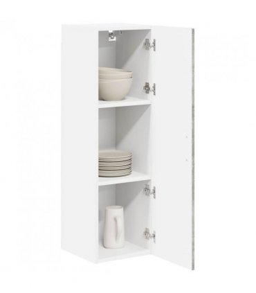 vidaXL Wall Cabinet LUCCA Concrete Grey 30 x 31 x 100 cm — Model: 1x wall cabinet (1 door)