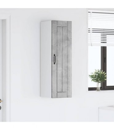 vidaXL Wall Cabinet LUCCA Concrete Grey 30 x 31 x 100 cm — Model: 1x wall cabinet (1 door)
