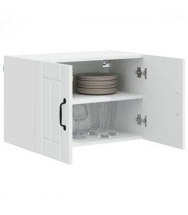 vidaXL Wall Cabinet LUCCA 2 pcs White 60 x 31 x 40 cm Engineered Wood — Model: 2x wall cabinet (2 doors)