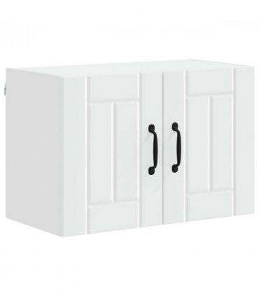 vidaXL Wall Cabinet LUCCA 2 pcs White 60 x 31 x 40 cm Engineered Wood — Model: 2x wall cabinet (2 doors)