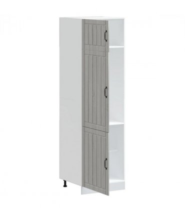 vidaXL Kitchen Cupboard Lucca Grey Sonoma Engineered Wood — Colour: concrete grey, Size: 60 x 57 x 207 cm, Model: 1x cupboard