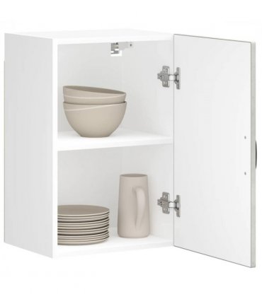 vidaXL Kitchen Wall Cabinet Lucca Concrete Grey Engineered Wood — Size: 40 x 31 x 60 cm, Model: 1x wall cabinet (1 door)