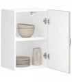 vidaXL Kitchen Wall Cabinet Lucca Concrete Grey Engineered Wood — Size: 40 x 31 x 60 cm, Model: 1x wall cabinet (1 door)