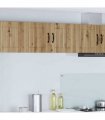 vidaXL Wall Cabinet LUCCA Artisan Oak 80 x 31 x 40 cm Engineered Wood — Model: 1x wall cabinet (2 doors)